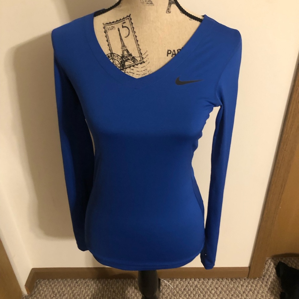 Cobalt blue workout shirt